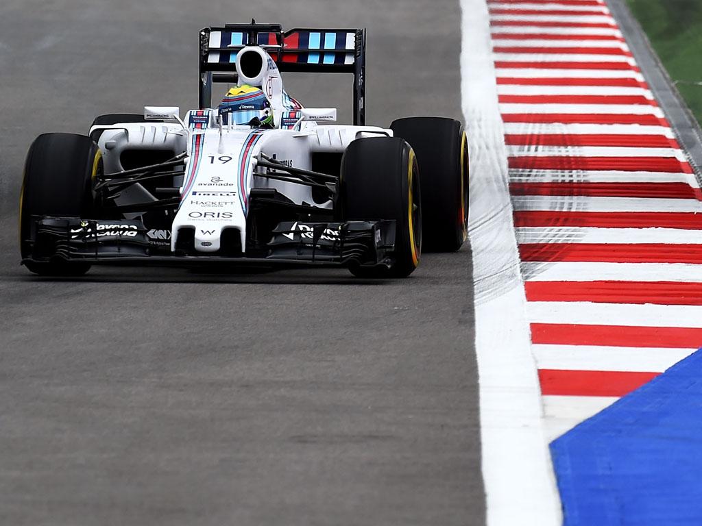 SkySportsF1's tweet photo. Felipe Massa tops a rain-hit #PracticeTwo at the #RussianGP: http://t.co/SggACzf49C #SkyF1 http://t.co/FZ3CXTIgWN