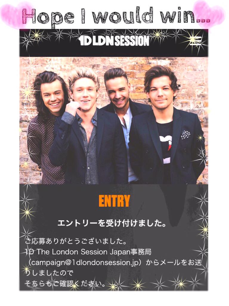 1dmiu's tweet photo. #1DLDNsession 
応募できた😁
当たりますように😂💗 http://t.co/yHPtiwiiHP
