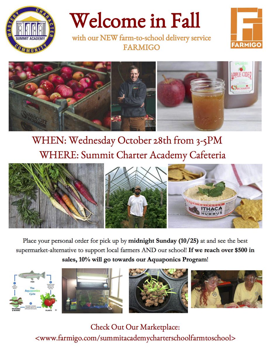 SummitAcademyCS's tweet image. Eat healthier and support our Aquaponics Program today! Order @ farmigo.com/go/summitacade…