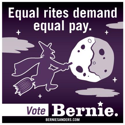 <a href="/BernieSanders/">Bernie Sanders</a> wants a level paying field for #Equality. It's not magic #FeelTheBern