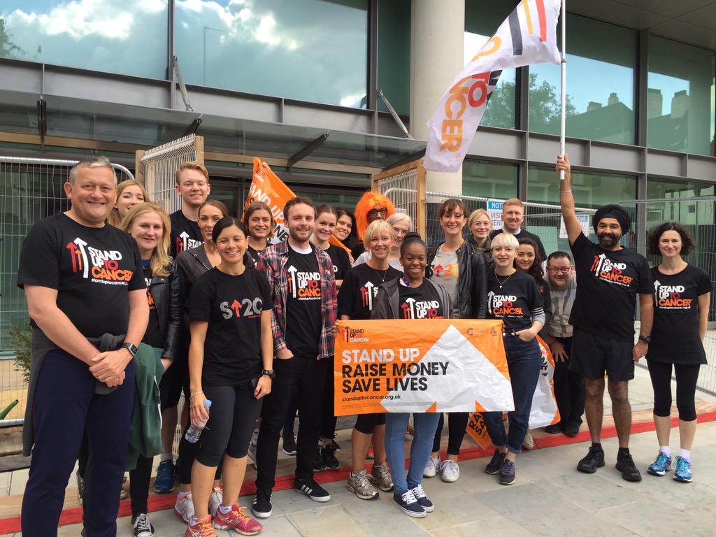 CRUKEventsLDN's tweet photo. The Directors have arrived! Now for the final leg to Angel!! #SU2CRelay http://t.co/vbJN1TscPh