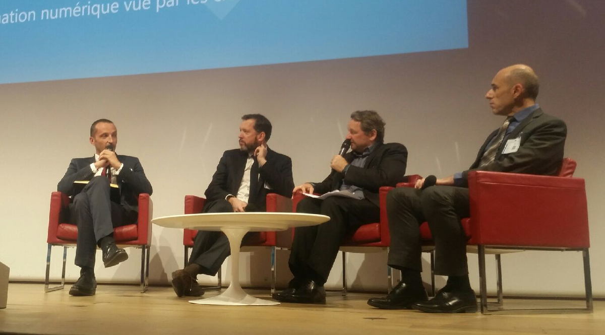 CPMEnationale's tweet photo. .@CGPMEnationale au Forum @microsoftfrance avec @ElydeTravieso : la Transformation Numérique des TPE/PME françaises http://t.co/4Qv9ePpw7W