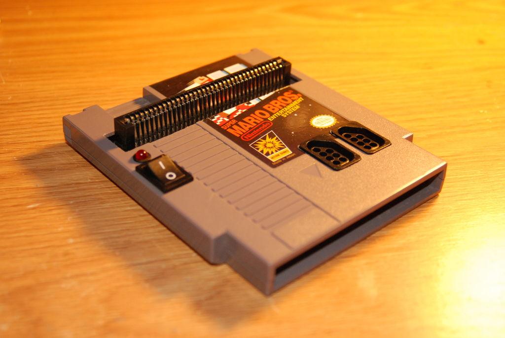 StuffOfNintendo's tweet image. Here's a working NES made out of a NES Cartridge