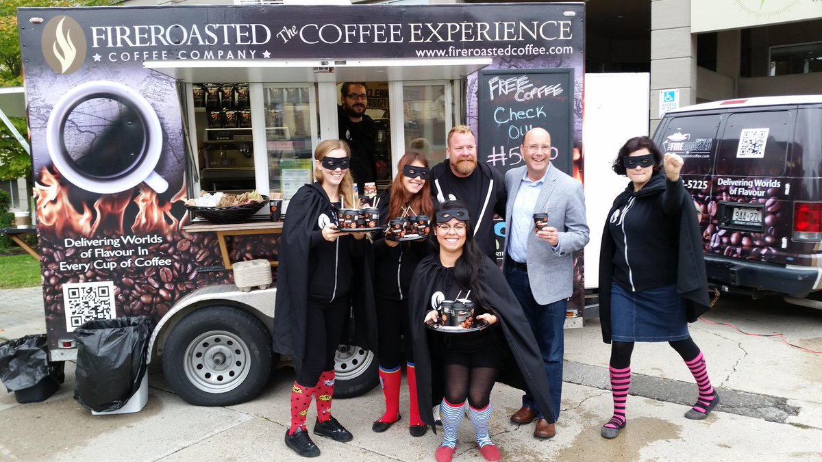 fireroastedcafe's tweet photo. #5000cups look who stopped by for a free coffee @MayorMattBrown @free981 http://t.co/CsGBL7Jz5C