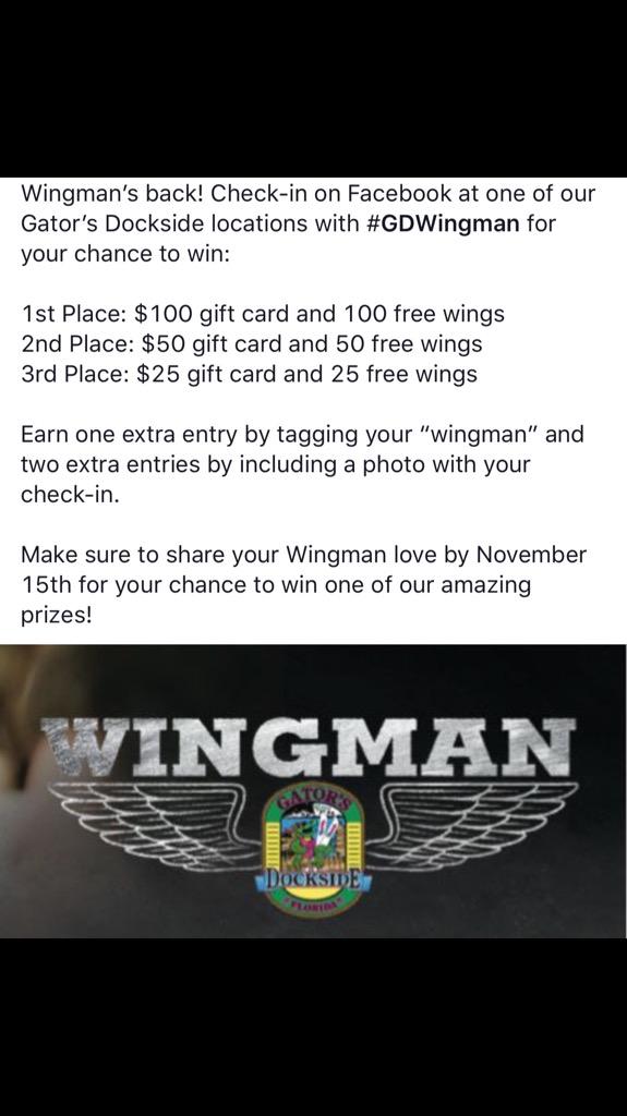 Dockside_Gville's tweet photo. #GDWingman is back! #Gainesville #Facebook http://t.co/2CV39GowJL