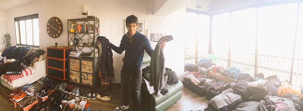 SidMalhotra's tweet photo. Gearing for my next work trip @studiokstyling @PriyankaKapadia @anushka2185 styling me u think I have enuf options? http://t.co/yb5Qixnp4J
