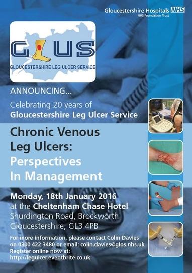 LegUlcerService's tweet photo. Register now for our free national symposium on 18th January 2016 http://t.co/B3jk0zkpT9 http://t.co/XrHsE8hHQb