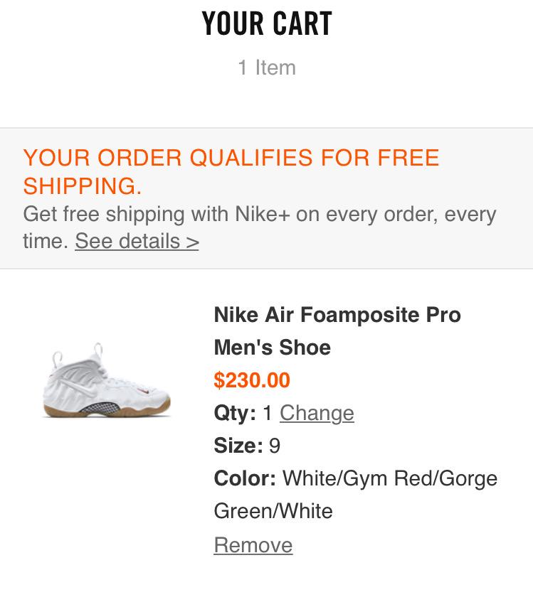 OutofLineClub's tweet image. Nike Air Foamposite Pro "White Gucci" Add To Cart Success!