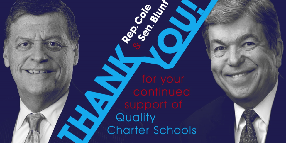 charteralliance's tweet photo. Show your thanks to @TomColeOK04 & @RoyBlunt for supporting charters: http://t.co/vbEoH5ZTSf #ChartersThanks http://t.co/ZvAXRKnLDJ