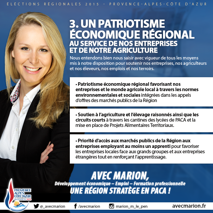 Régionales : Le projet économique de Marion Maréchal-Le Pen CQ4bU4WXAAAuHza