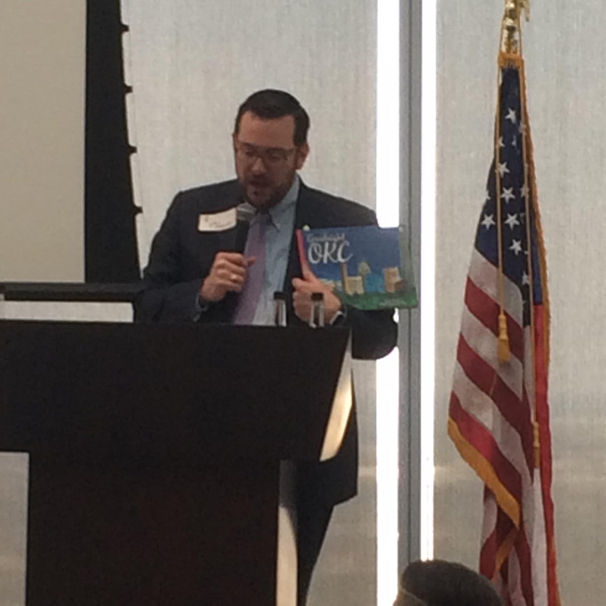 OKYPConference's tweet image. To thank our @OKYPConference speakers, a copy of @JL_OKC's Goodnight OKC will be donated to a school of their choice!