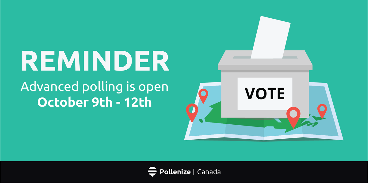 pollenizeorg's tweet photo. Advanced polling is now open! Haven't registered? Not necessary! Info here: http://t.co/vCSGvV4huu #elxn42 #cdnpoli http://t.co/sEFRer50WU