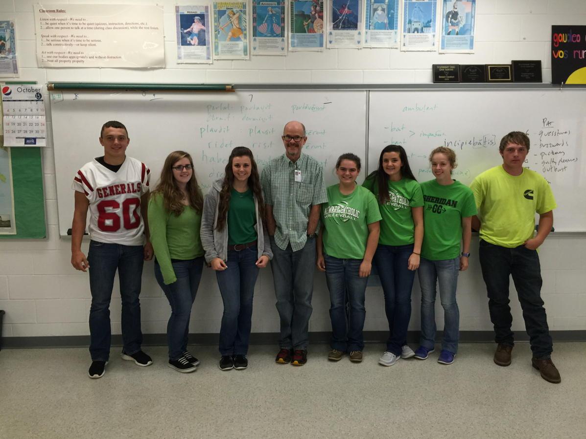 SheridanGeneral's tweet photo. #greenforhope #MorganRaiderPride http://t.co/R3UplUfgvz
