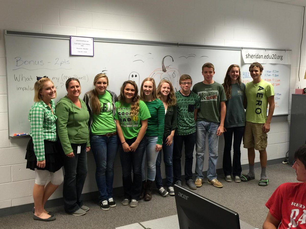 SheridanGeneral's tweet photo. #greenforhope #MorganRaiderPride http://t.co/ZDpPX5anWd