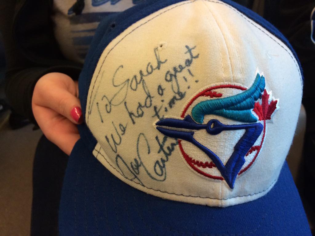 old school blue jays hat