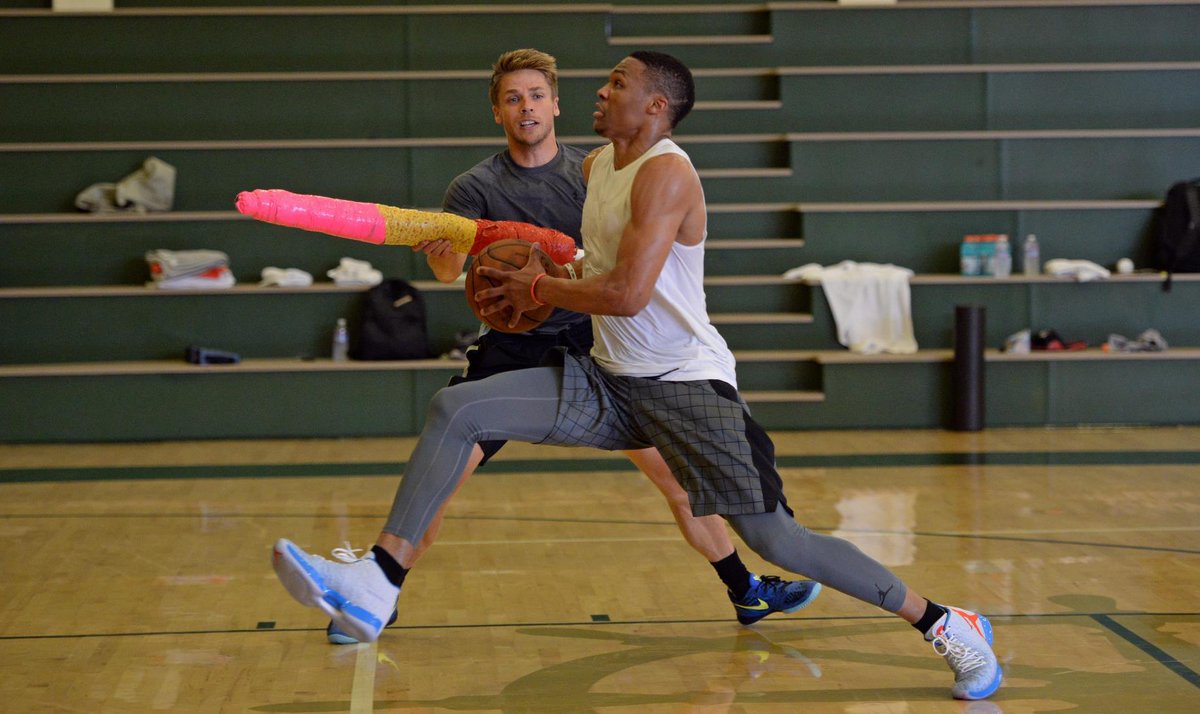 NBA's tweet photo. Check out our look at how @russwest44 prepares for another season with the @OKCThunder: http://t.co/ri6Re3DmrC http://t.co/plNyQiRMjD