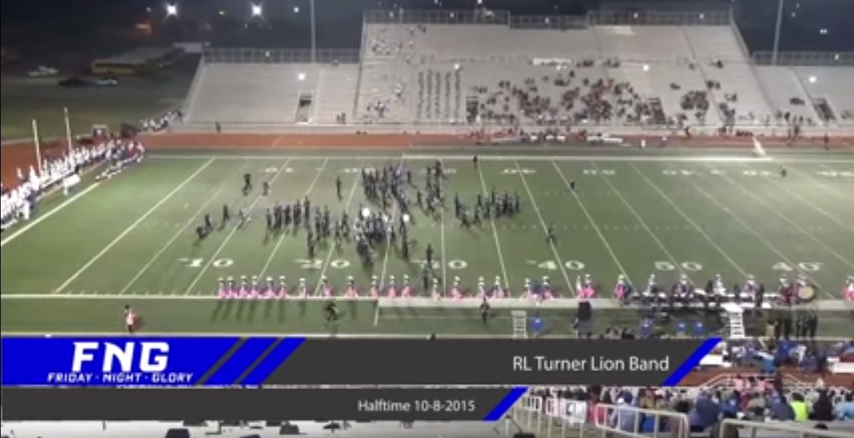 FridayNghtGlory's tweet photo. RL Turner Marching Band 10-8-15  http://t.co/28ooKNmeFQ @RLTurnerBand @HSwfaa @ihss_dfw @Varsity_Prep @sports_dfw http://t.co/9gSv17n6S3