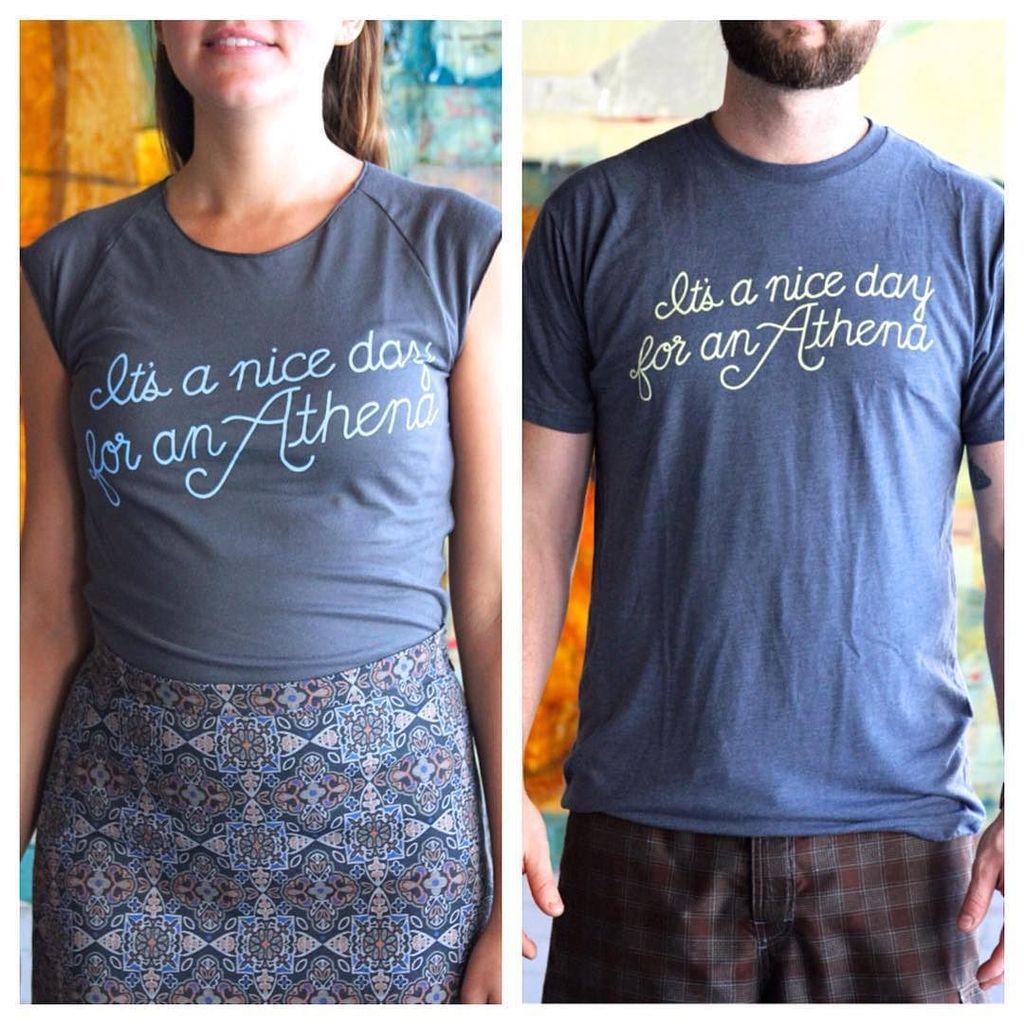 We still have some men's &amp; women's Athena shirts available in our online store &amp; in the Tasting Room! Get them befo…
