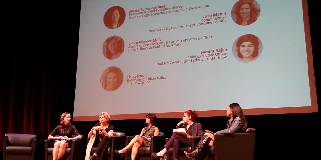 JulieMenin's tweet photo. Great discussion on finding solutions to barriers of banking for NYers at #NYFinTech15 http://t.co/8OmKdX9wfw