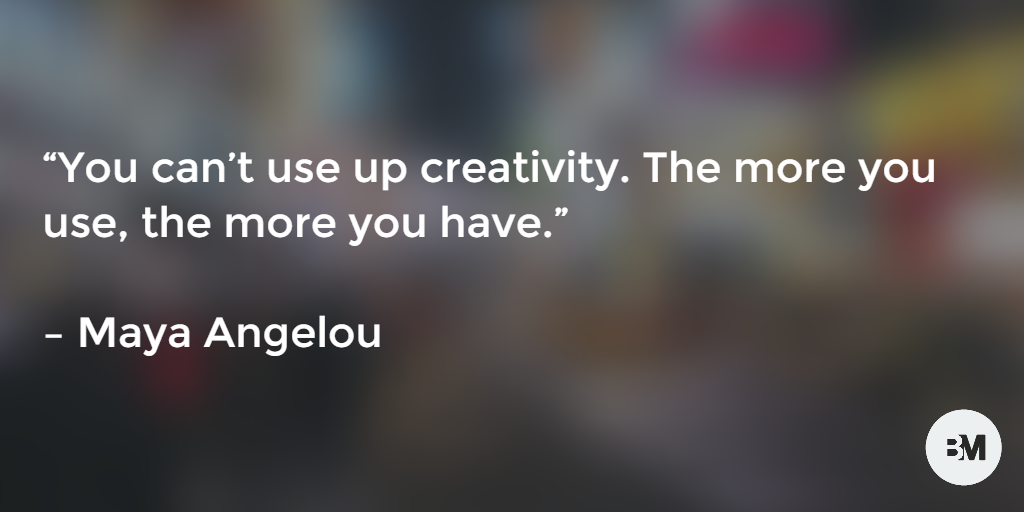 BlurredMag's tweet photo. “You can’t use up creativity. The more you use, the more you have.”
 
#creative #design #startup http://t.co/ABSyD244fO