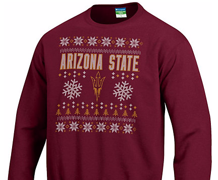 ASUMarketplace's tweet photo. Too Soon? Follow and R/T to enter to win #uglysweater #SunDevilStyle http://t.co/PIzdse97qO