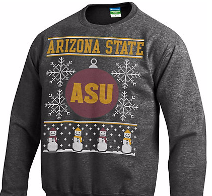 ASUMarketplace's tweet photo. Too Soon? Follow and R/T to enter to win #uglysweater #SunDevilStyle http://t.co/PIzdse97qO