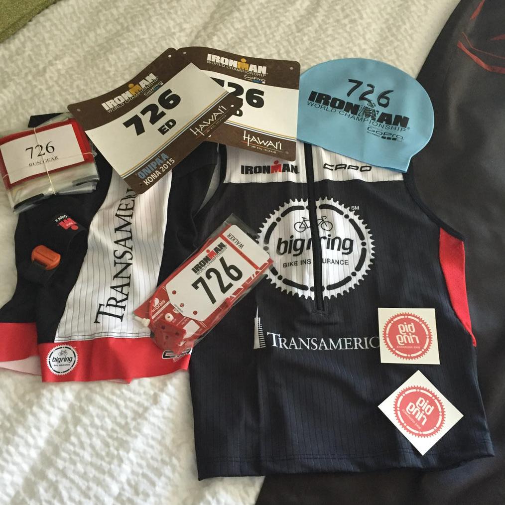TriWalker's tweet image. .@Transamerica #itsveryrealnow! #BigRing/Transamerica kit and race tats are tight!is tight!
