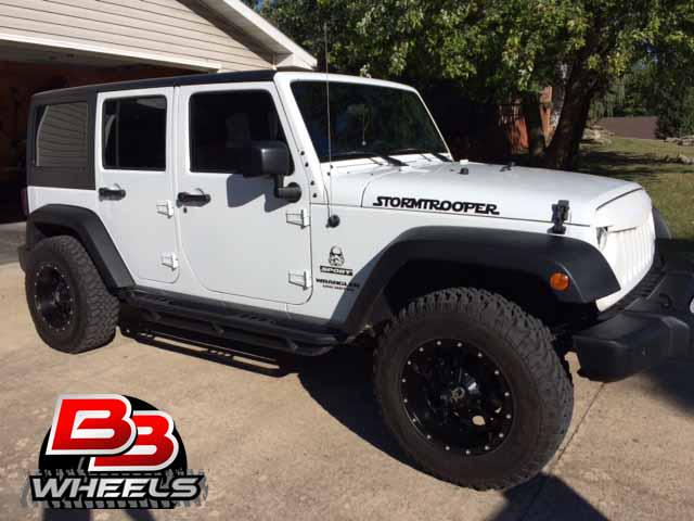 bbwheelsonline's tweet photo. 17x9 #Dropstars #645B wheels on a #Jeep #Wrangler. #Stormtrooper Thanks for the business Craig! @ATDWheels http://t.co/xhQIFj2WQb