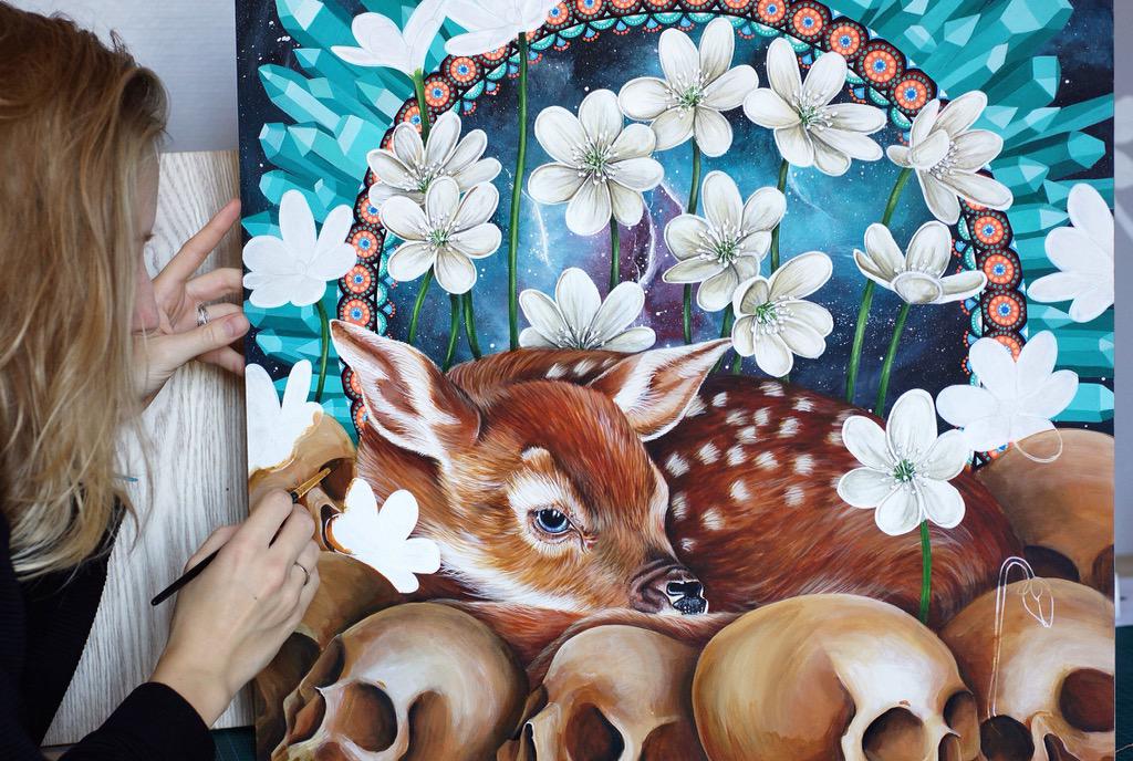 New #painting in progress 💎 <a href="/artnerdsunited/">Art Collective</a>