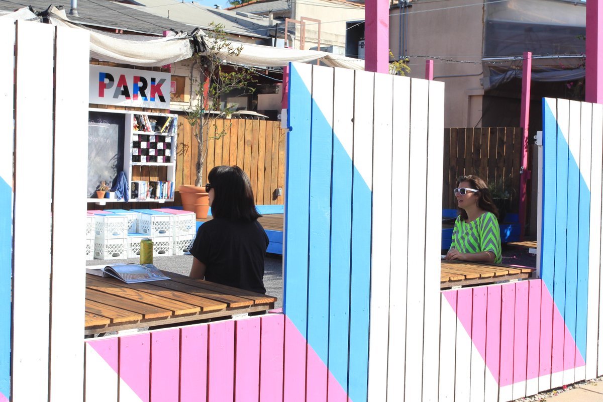 thrdPlace's tweet image. #VenicePopUpPark is open! Our partners show u can transform underused space ... we created free co-working space.  u?