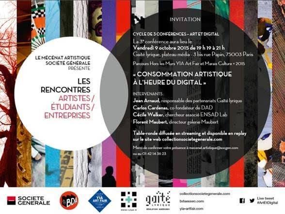 #DAD founder Carlos Cardenas speaking at #ArtetDigital conference at the #gaitelyrique  <a href="/SocieteGenerale/">Societe Generale Group</a> and <a href="/essec/">ESSEC Business School</a>