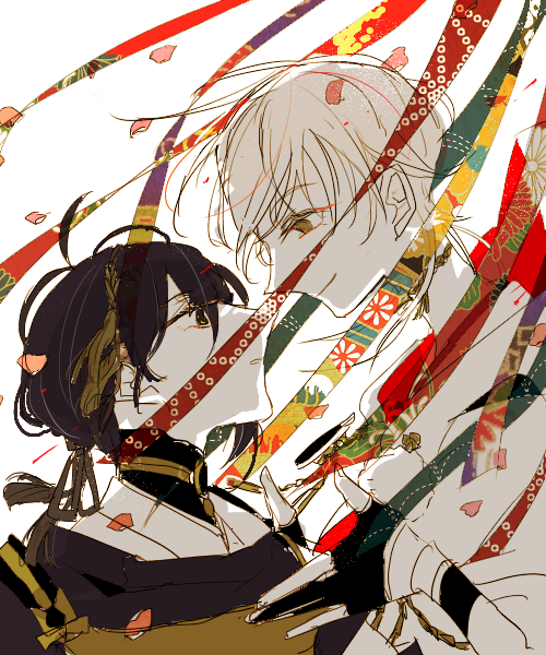 三日月宗近(刀剣乱舞) ,鶴丸国永(刀剣乱舞) 「みかつる」|cosmosのイラスト