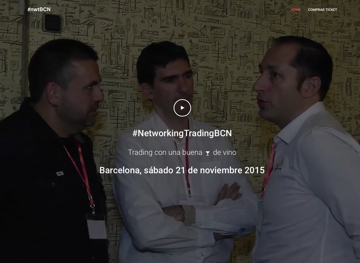 Valdecantos's tweet photo. Dentro de poco #networkingtradingBCN2015. 21-nov-2015. En pocos días habilitaremos la reserva de plaza. http://t.co/0gFsomuAzl