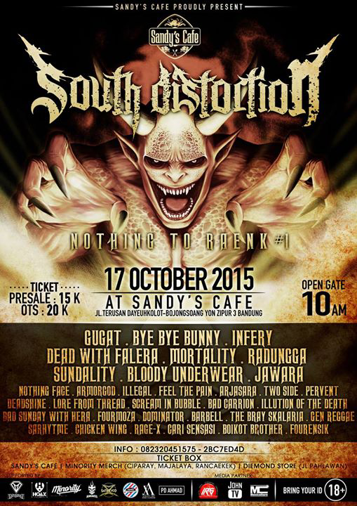 sathzy992's tweet photo. SOuTH DistorTioN 17 oktober 2015 @sandy's cafe http://t.co/VAGjEsb3VV