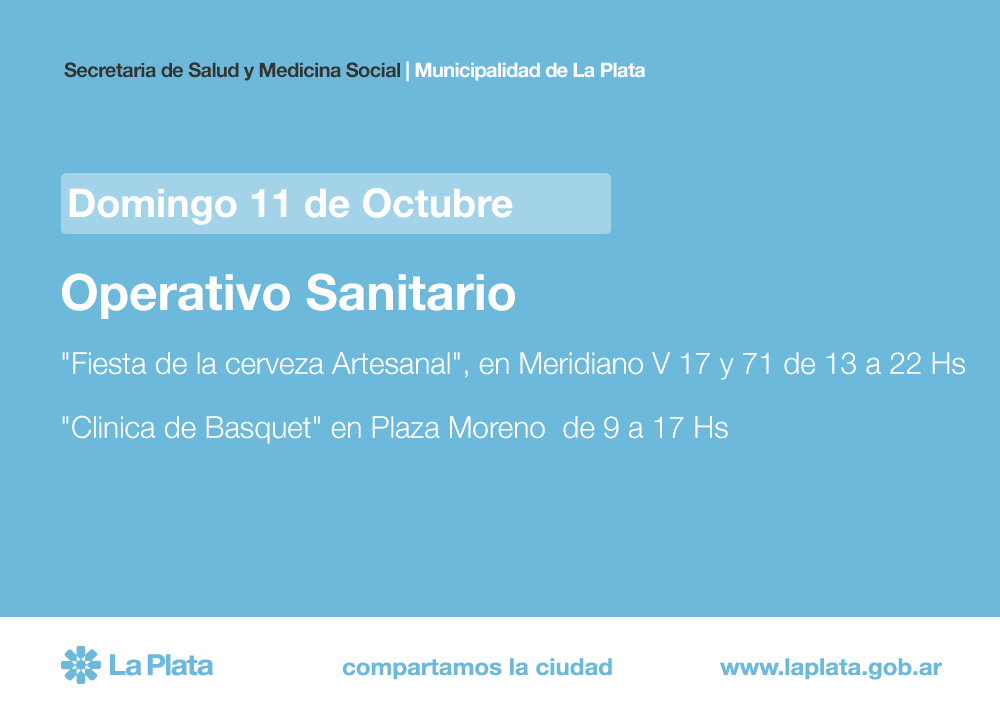 SaludMLP's tweet photo. Mañana ofreceremos 2 operativos sanitarios. http://t.co/F9Enpm4XSK