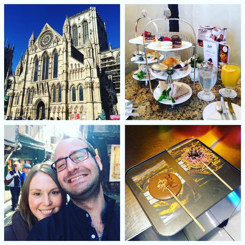 RShepNotts's tweet photo. Such an incredible birthday surprise in the beautiful city of York! #AfternoonTea #ChocFactory @fallenempires85 http://t.co/9oXumF4zkK