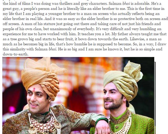 SabinaLamba's tweet photo. "Salman bhai is so big but he is so simple & down-to-earth.He is adorable" @NeilNMukesh #PRDPMusicOutTomorrow #PRDP http://t.co/Ike16h3Iqu