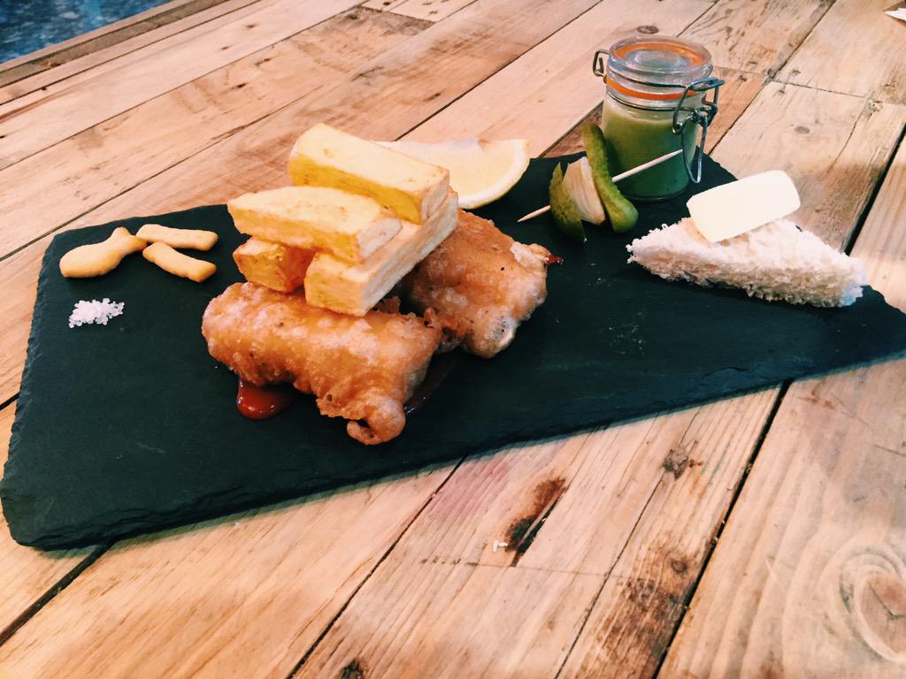 Hmmmm...something fishy going on in the kitchen this week. #seafoodweek #FishAndChips