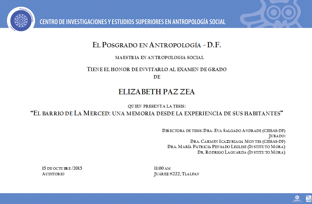 MaestriaAS's tweet photo. invitación a examen de Maestría, 15 de octubre 11:00am en el Auditorio 222, Tlalpan http://t.co/kjqdg4wLHk