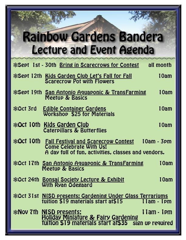 Our Garden Quest may be done, but you can go to Rainbow Gardens for their Kids' Garden Club/Fall Festival tomorrow!