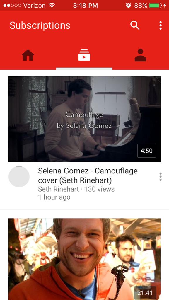 MHmusic44's tweet photo. Casually strolling thru YouTube and then I see this. I'm about to lose my chill aren't I. @TheSethRinehart http://t.co/pCE3ZBTK3B