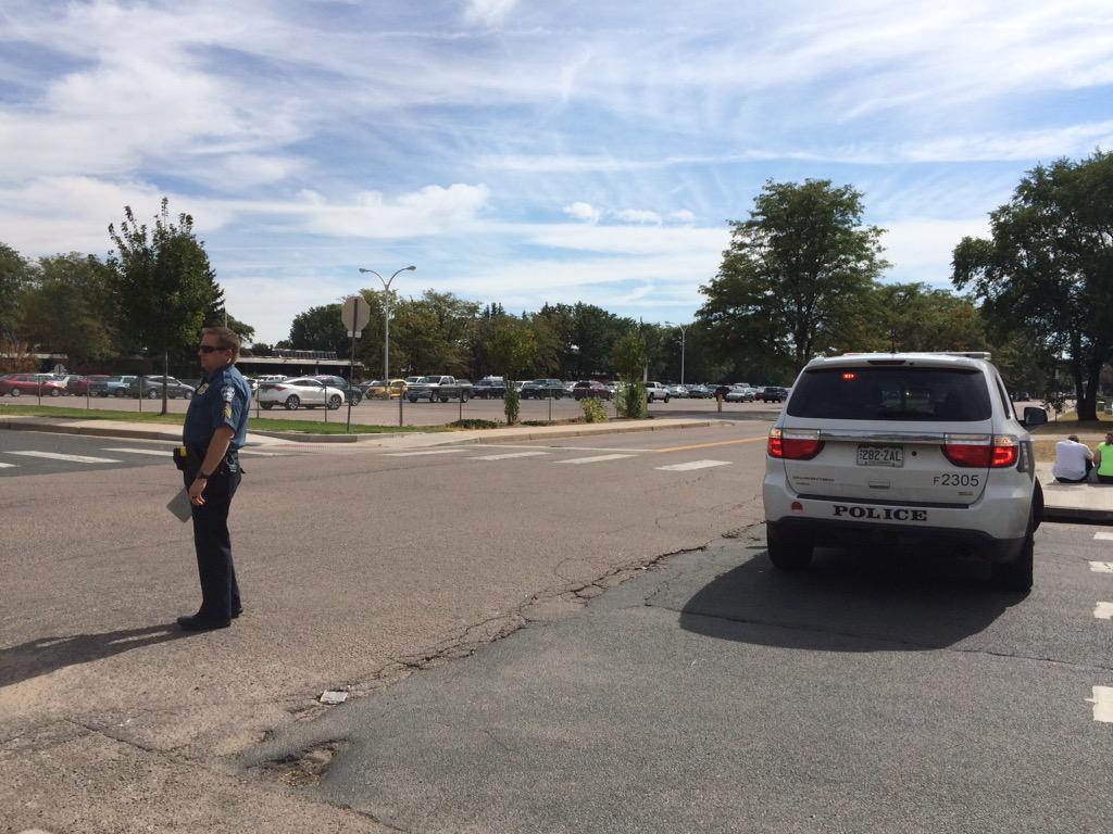 AngelicaLomb's tweet photo. @CSPDPIO still on scene at #MitchellHighSchool after reports of female on campus w/ gun-School on lockdown @KRDONC13 http://t.co/Id2kcJEbIk