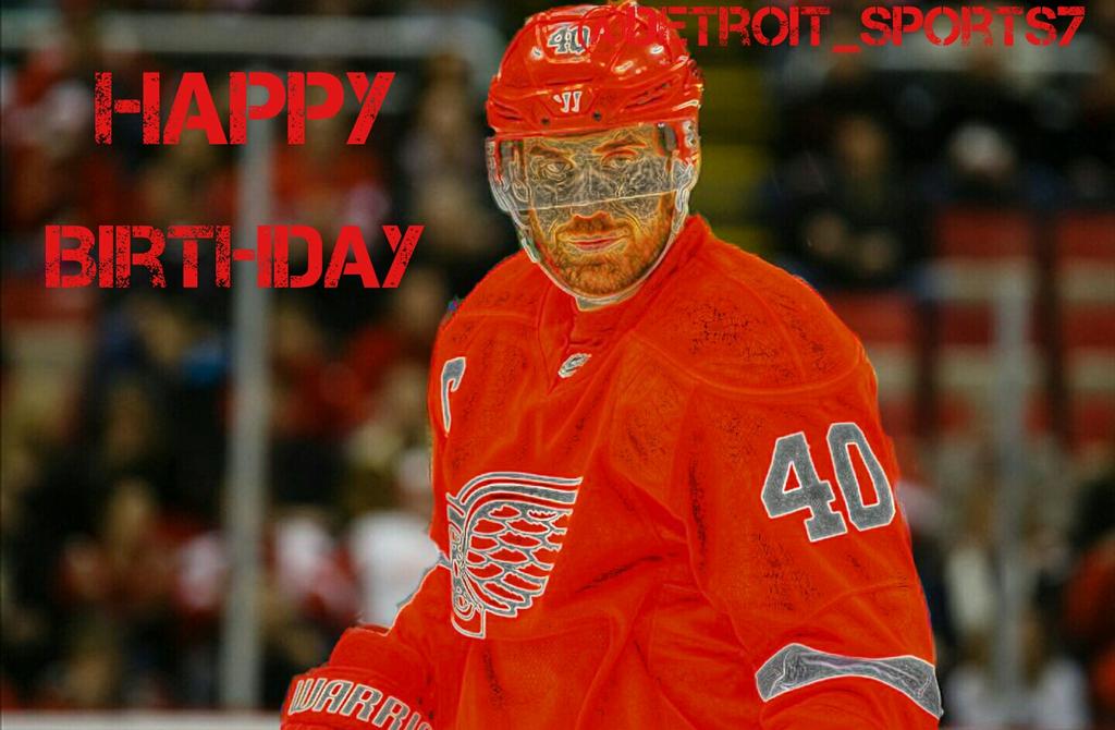 Happy Birthday Henrik Zetterberg! Go get that birthday win 