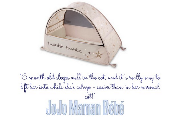 jojo maman bebe pop up travel cot