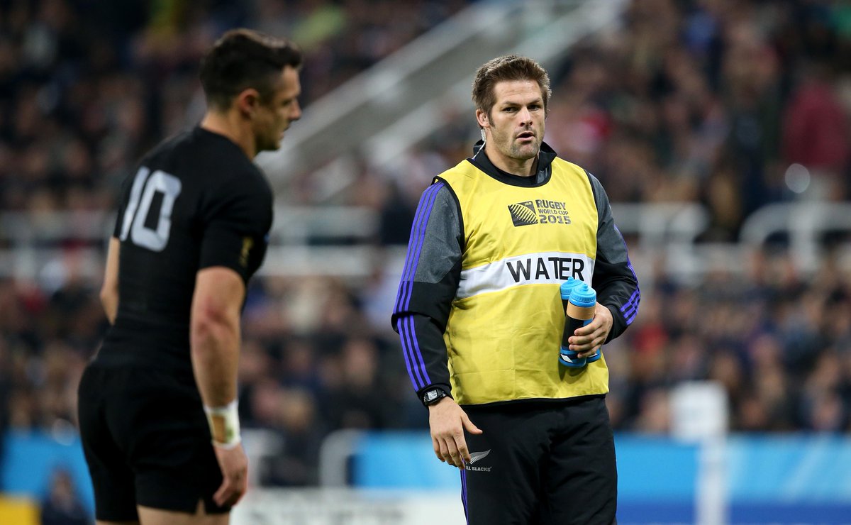 Meanwhile, this man (on the left) has become the 6th-highest #RWC points scorer in history (145 points) 👏👏👏 #NZLvTGA
