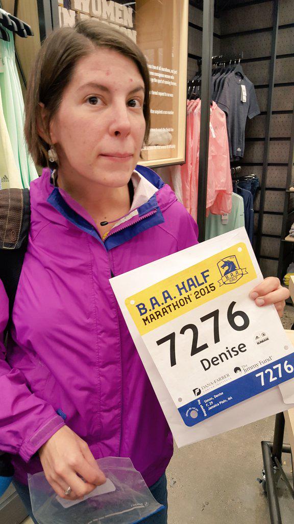 dsimon326's tweet photo. Braved the rain to pickup my #BAAhalf  gear @bostonrunbase. It's going to be a great race, but I'm getting nervous http://t.co/VpGyGVEmK5