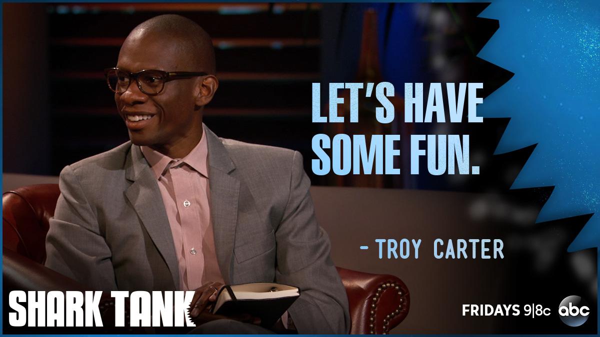 ABCSharkTank's tweet image. Troy is ready to play in the Tank! #SharkTank #Nerdwax