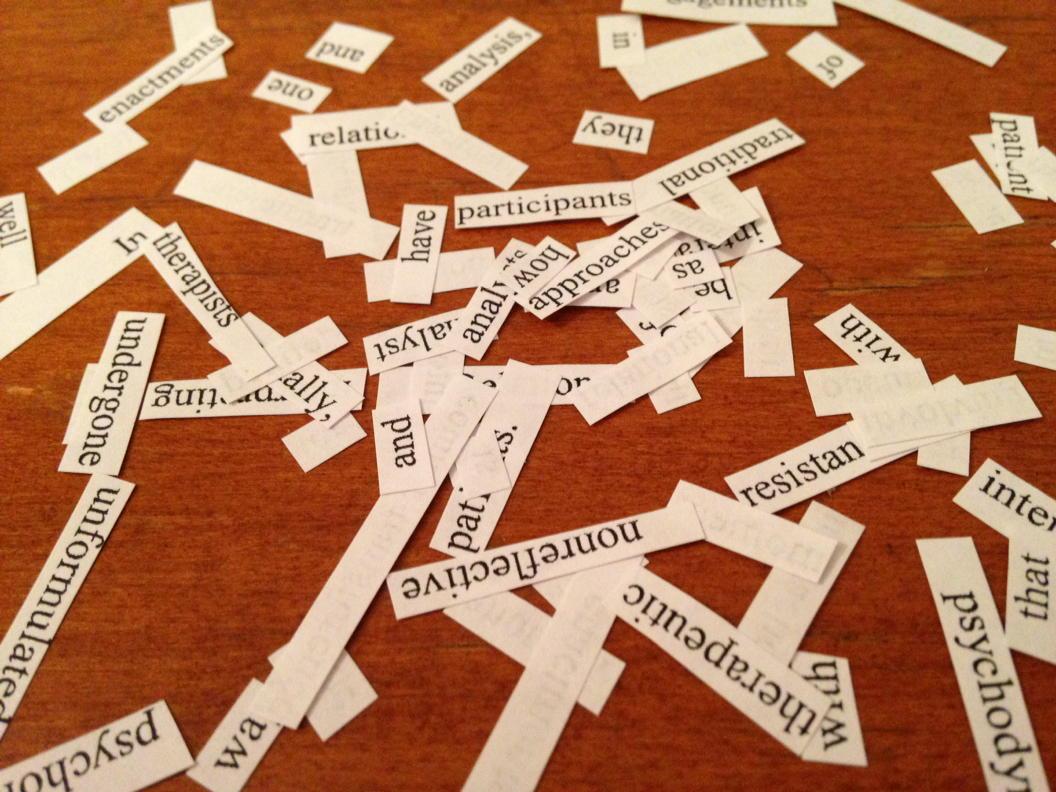 yicounseling's tweet image. Experiment. #modpo Making Dadaist poem.