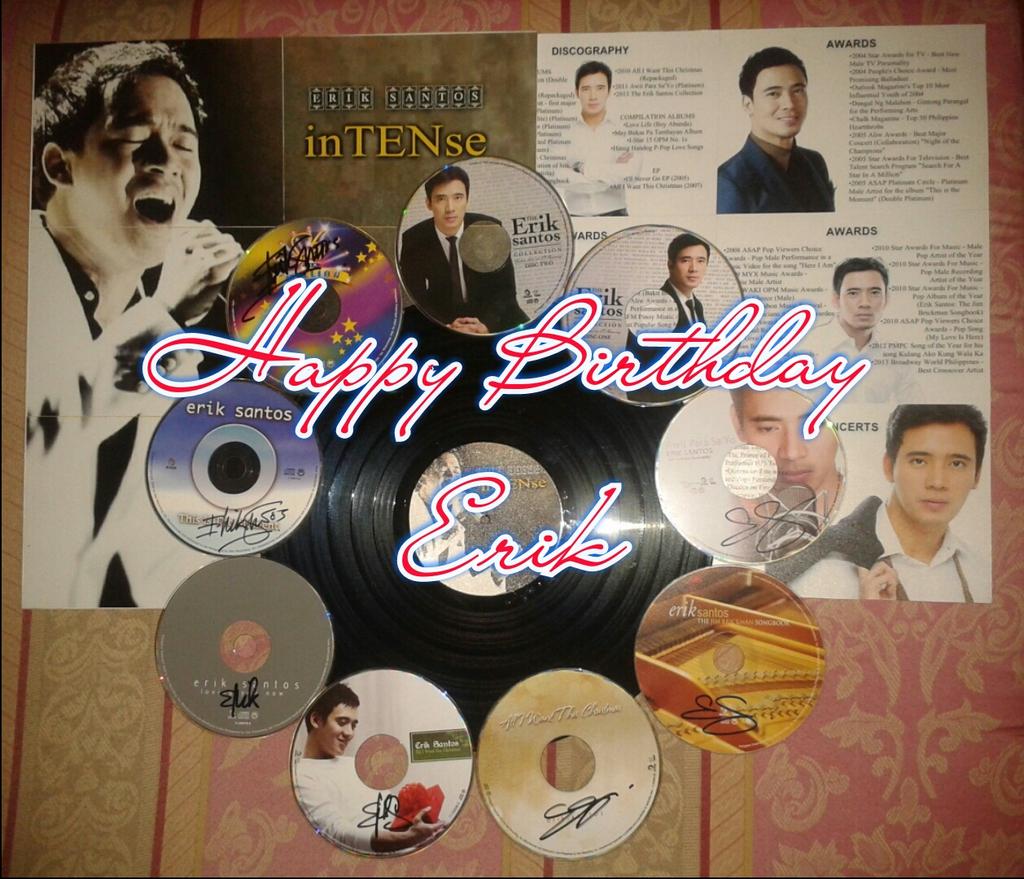 Happy birthday to our SIAM Champion, Prince of Pop & King of Teleserye Themesongs Erik Santos !! 