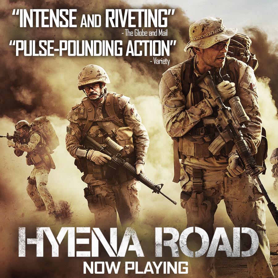 Elevation_Pics's tweet image. HYENA ROAD now playing across Canada. Based on 1000 true stories of our Canadian Military #HyenaRoad #NowPlaying